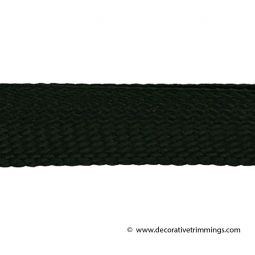 Black 1/2 Inch Foldover Braid