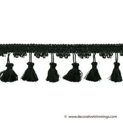 2 Inch Black Tassel Fringe