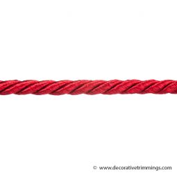 1/4 Inch Cherry Red Twist Cord