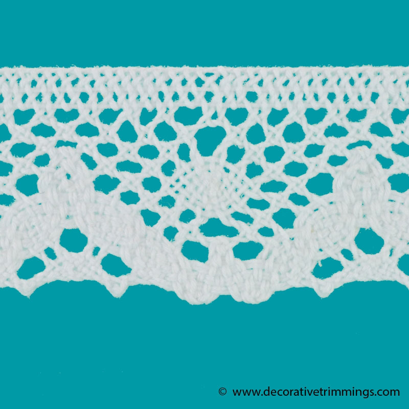 White 1 1/2 Inch Cluny Lace | Decorative Trimmings LLC