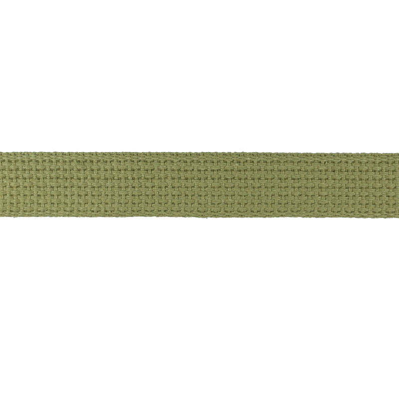 Khaki 1 Inch Cotton Webbing