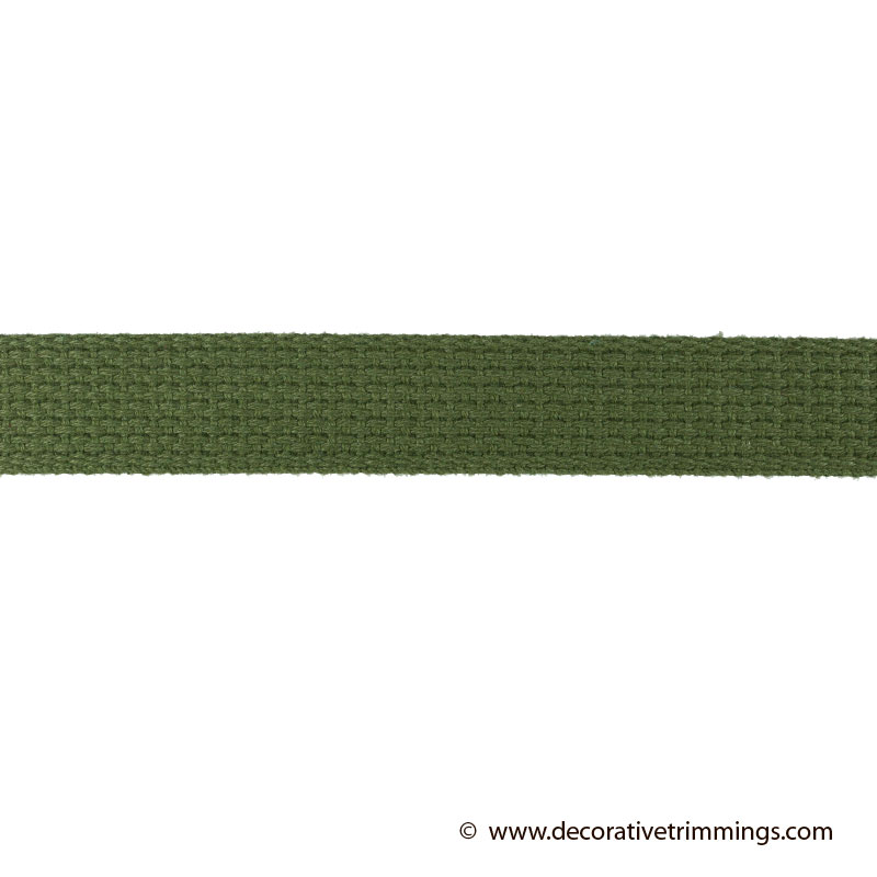 Sage 1 Inch Cotton Webbing | Decorative Trimmings LLC