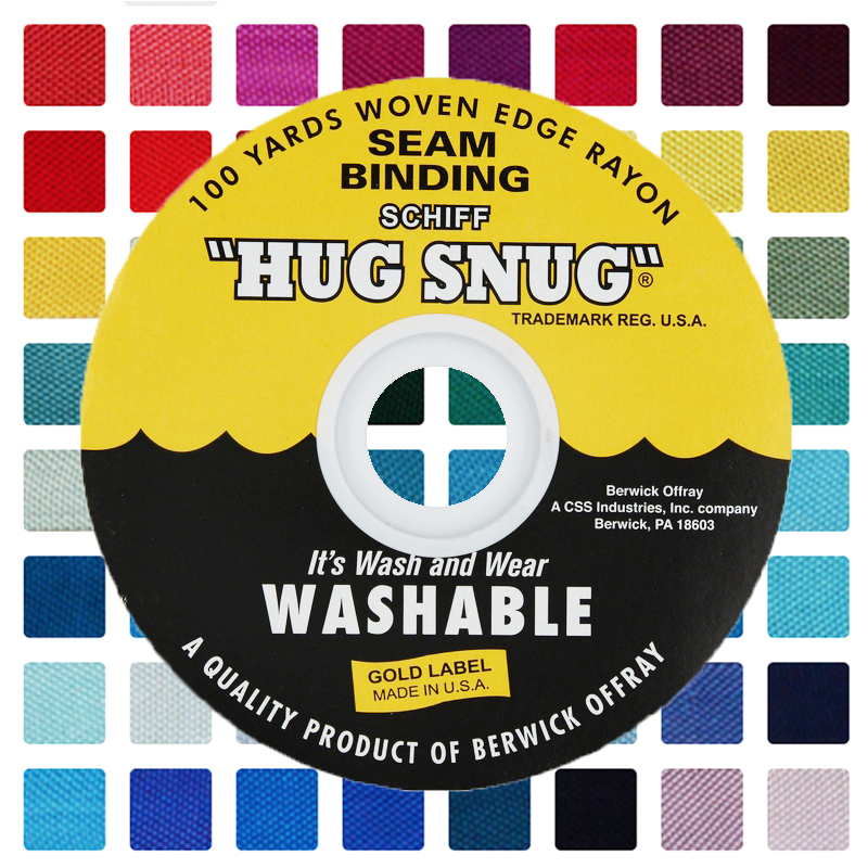 1/2 Woven Edge Seam Binding 100% Rayon 100 yards Hug Snug made in USA